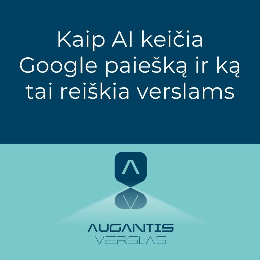 Kaip AI keičia Google paiešką ir ką tai reiškia verslams 1 WEB AI SEO svetaines optimizacija 2